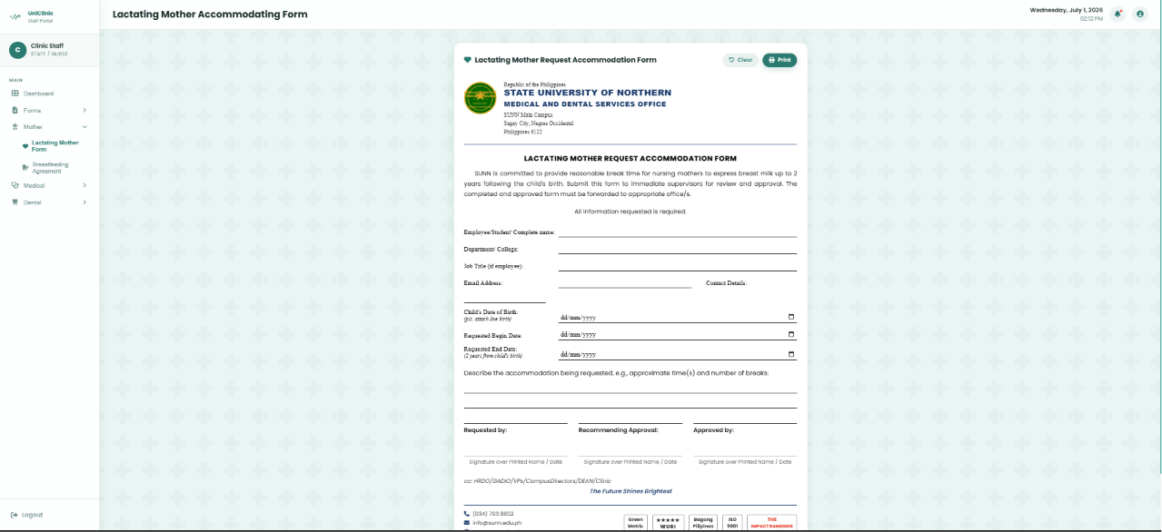 UNIHEALTH student